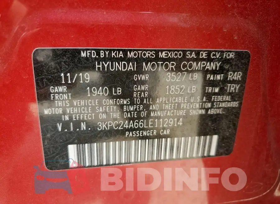 3KPC24A66LE112914 Photo# 12