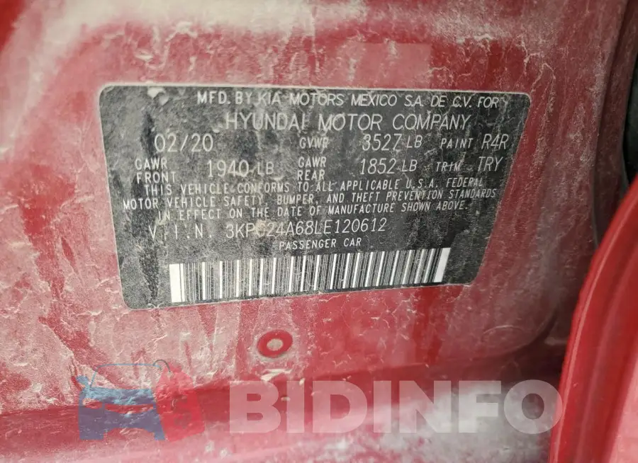 3KPC24A68LE120612 Photo# 12