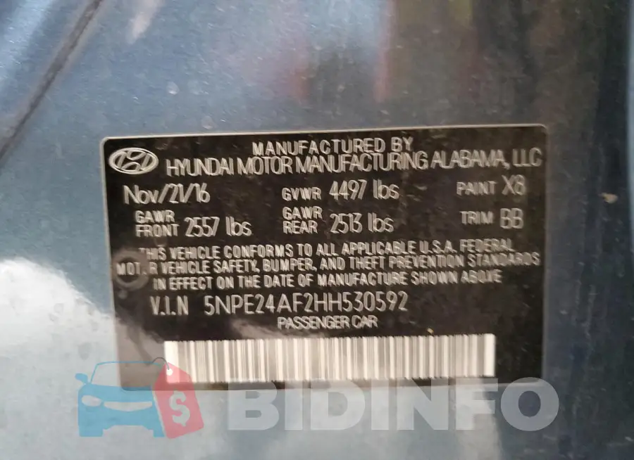 5NPE24AF2HH530592 Photo# 12