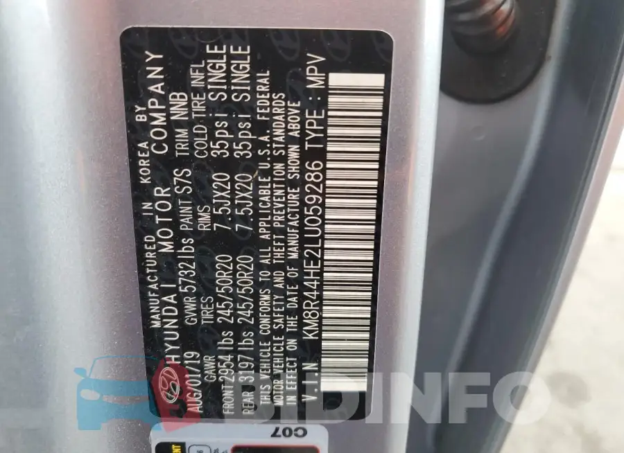 KM8R44HE2LU059286 Photo# 13