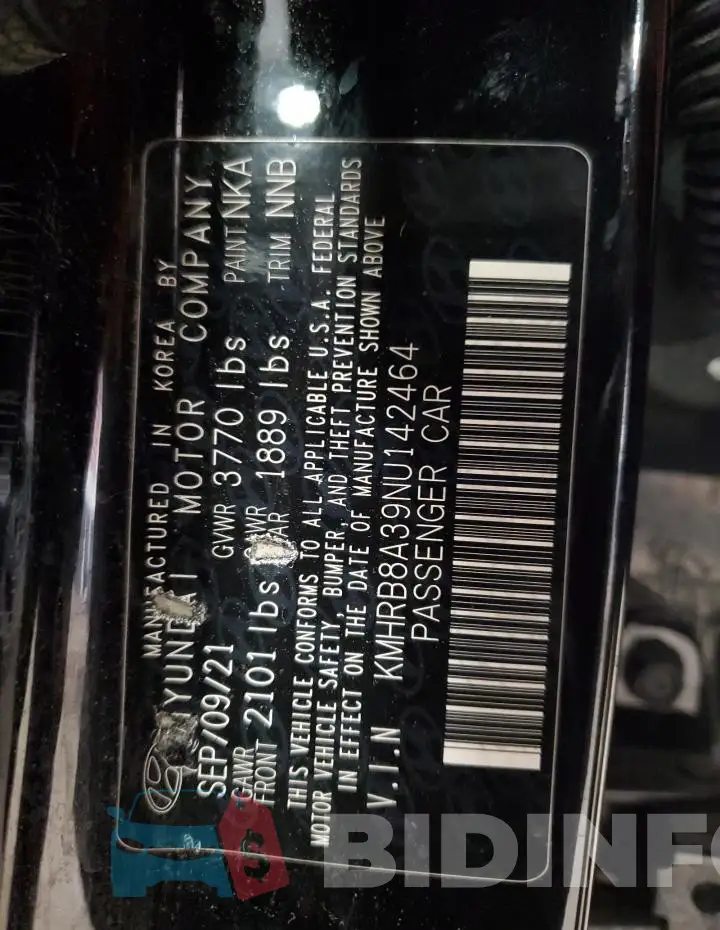 KMHRB8A39NU142464 Photo# 13