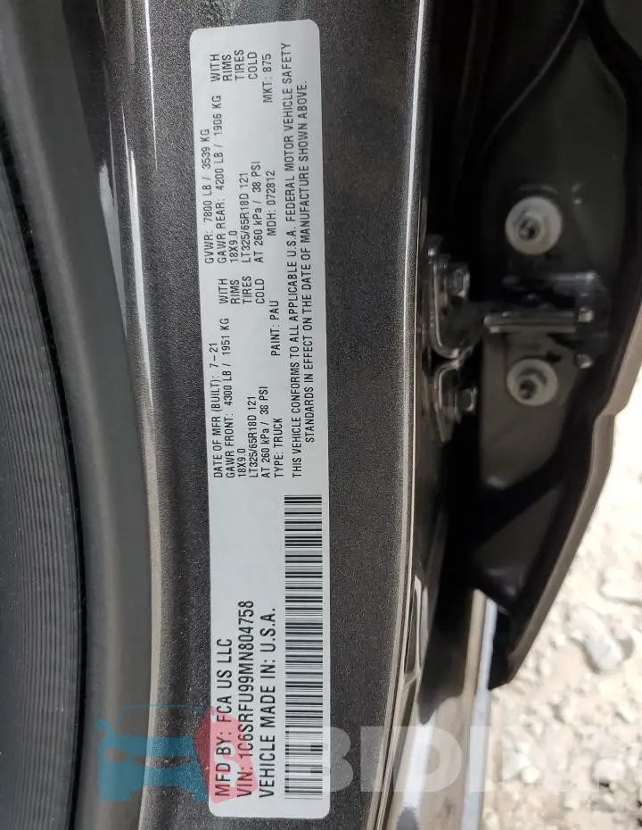 1C6SRFU99MN804758 Photo# 12