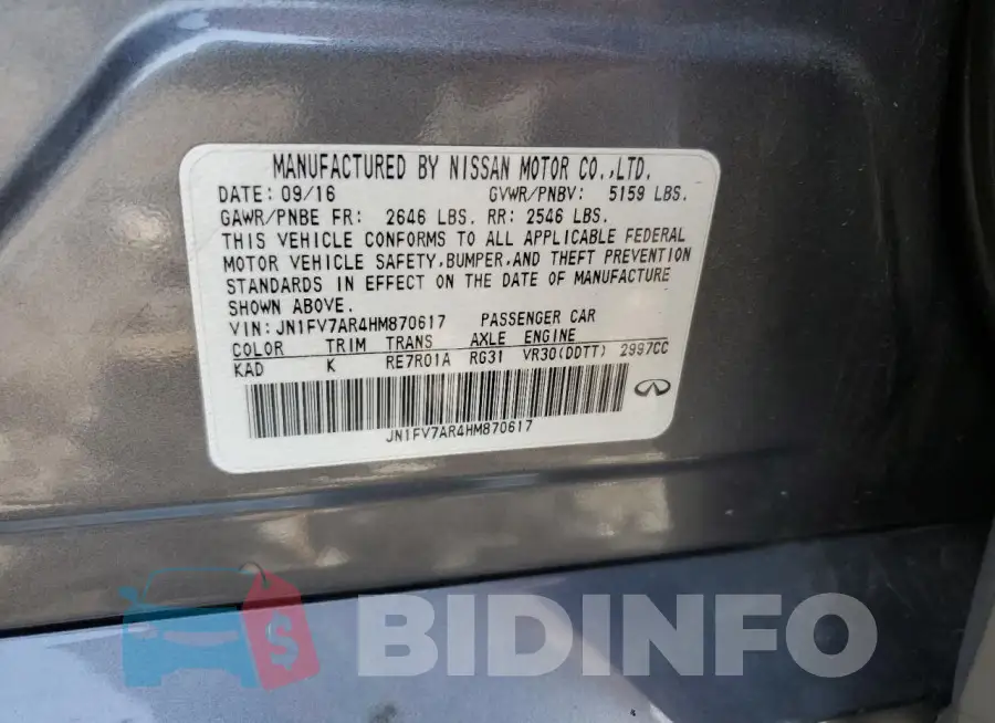 JN1FV7AR4HM870617 Photo# 13