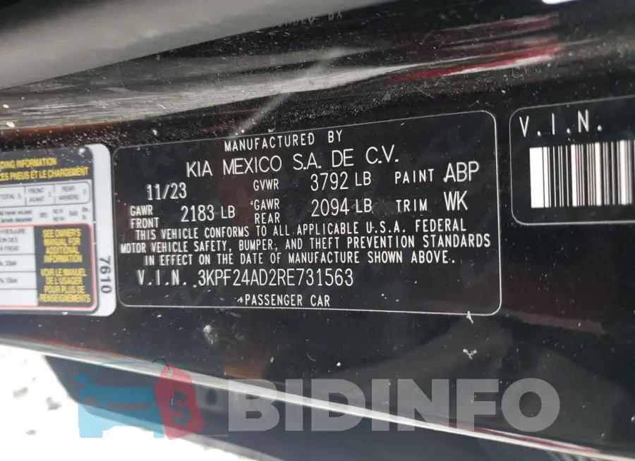 3KPF24AD2RE731563 Photo# 12