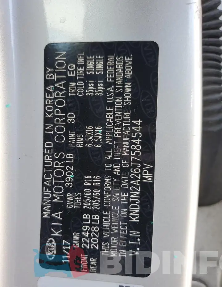 KNDJN2A26J7584544 Photo# 12