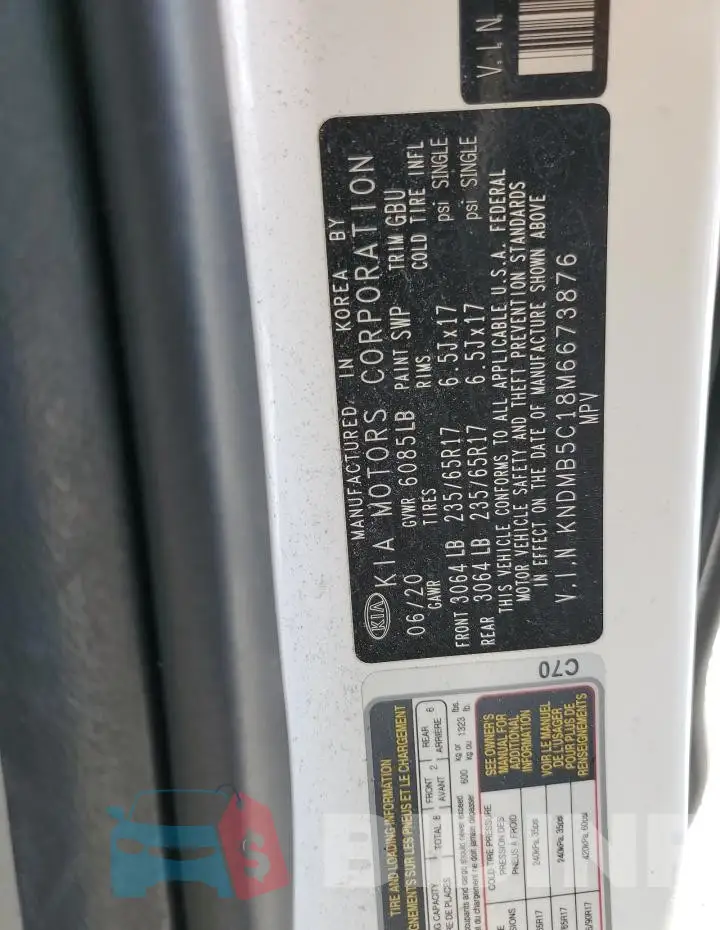 KNDMB5C18M6673876 Photo# 13