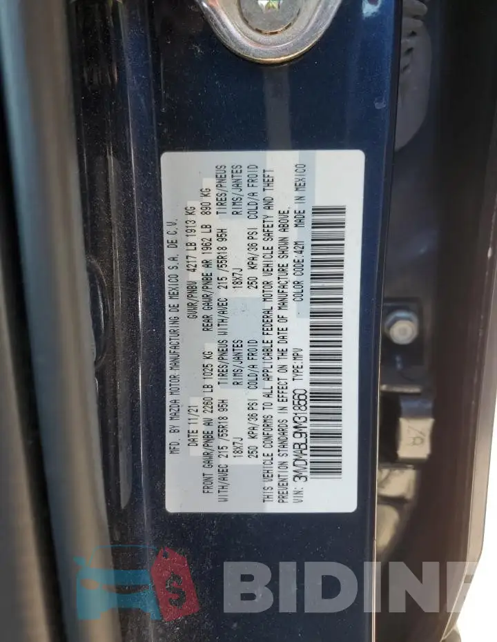 3MVDMABL9MM318560 Photo# 12