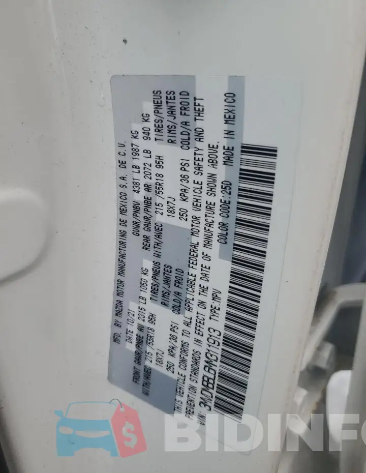 3MVDMBBL6MM311913 Photo# 13