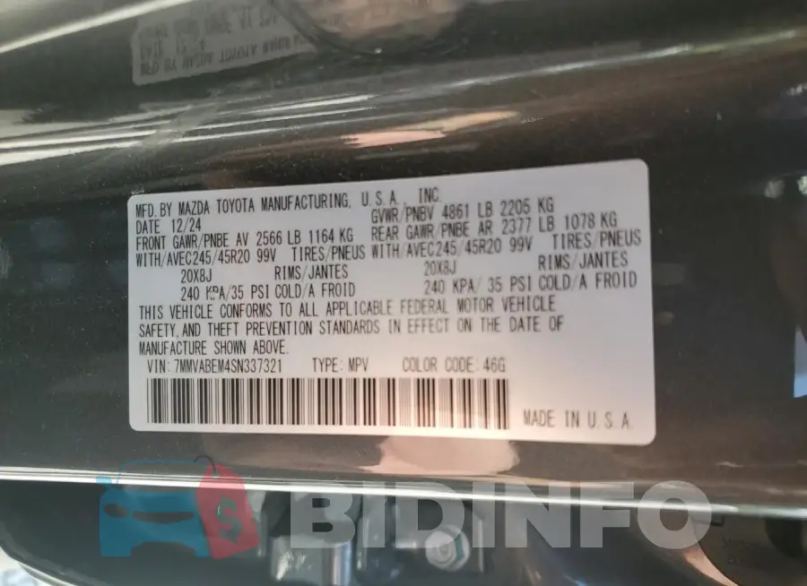7MMVABEM4SN337321 Photo# 13