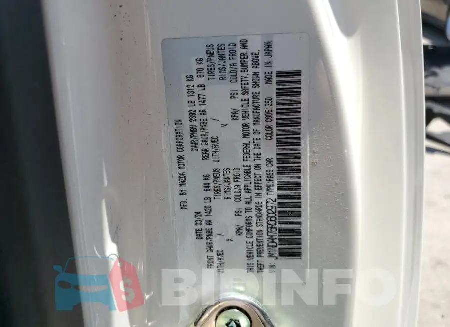 JM1NDAM76R0602972 Photo# 13