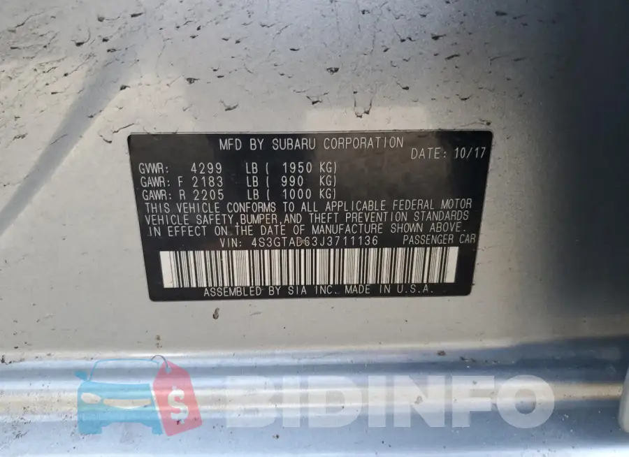 4S3GTAD63J3711136 Photo# 13