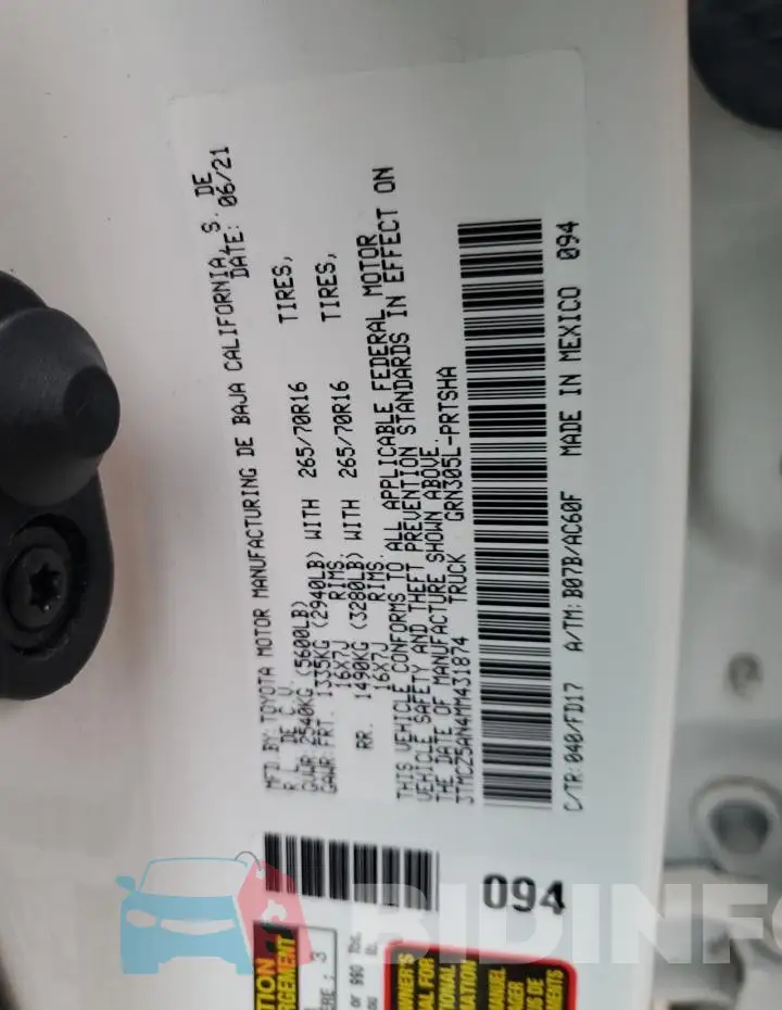 3TMCZ5AN4MM431874 Photo# 12