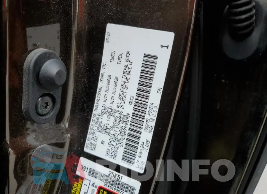 5TFMC5DB9NX002989 Photo# 12