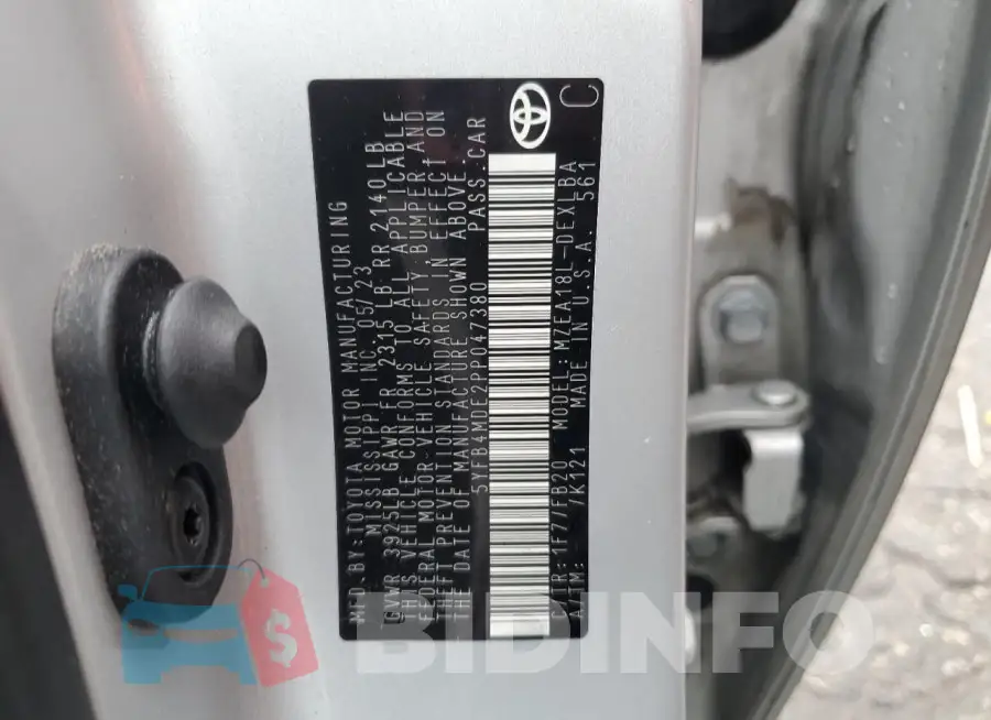 5YFB4MDE2PP047380 Photo# 13