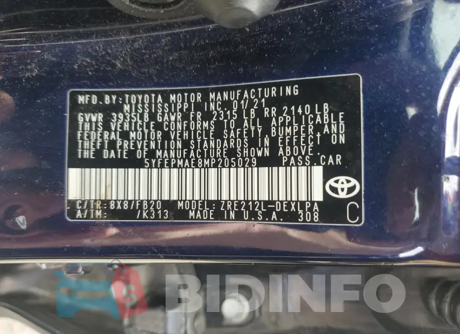 5YFEPMAE8MP205029 Photo# 12