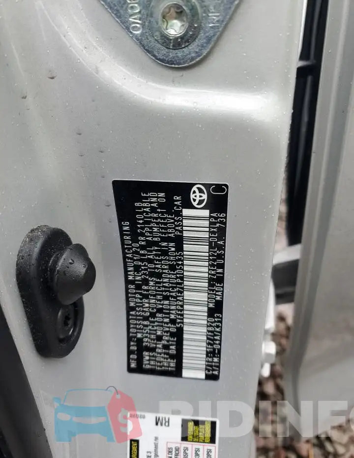 5YFEPRAE7LP105435 Photo# 13