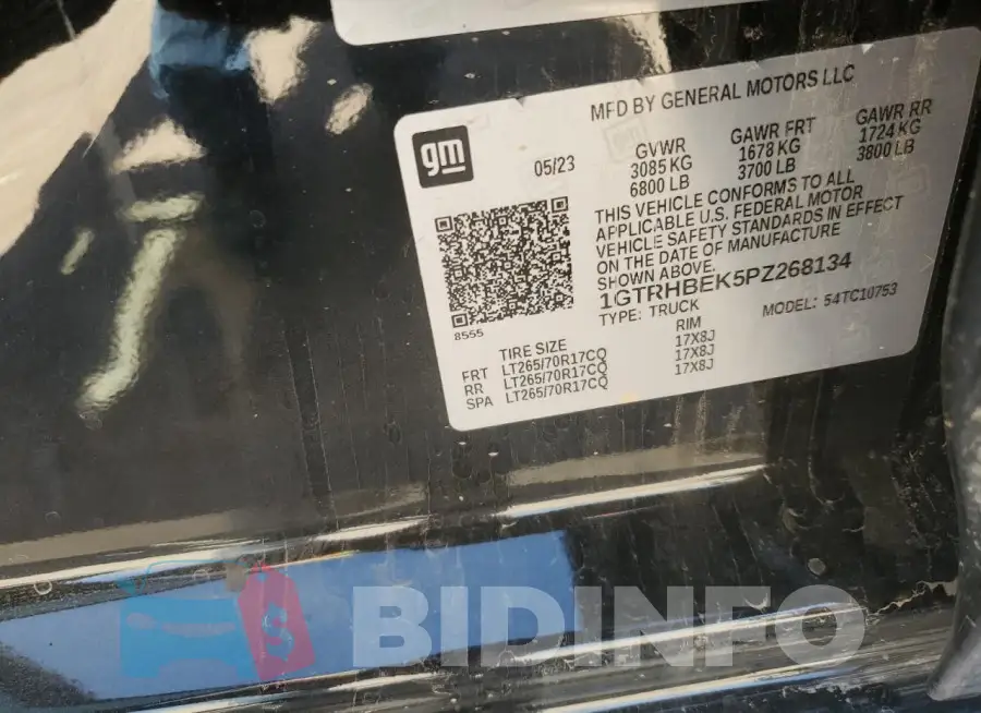1GTRHBEK5PZ268134 Photo# 12