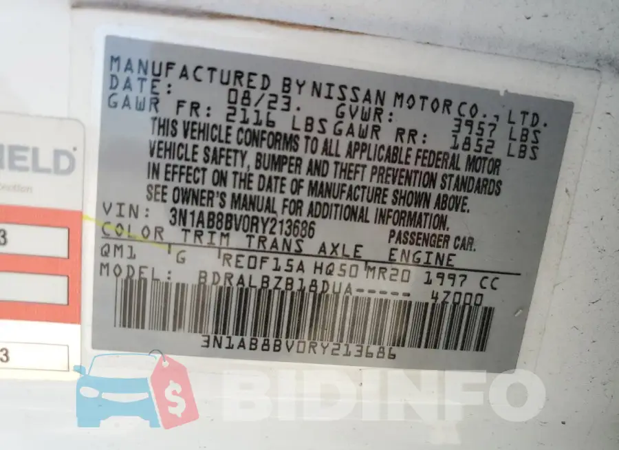 3N1AB8BV0RY213686 Photo# 12