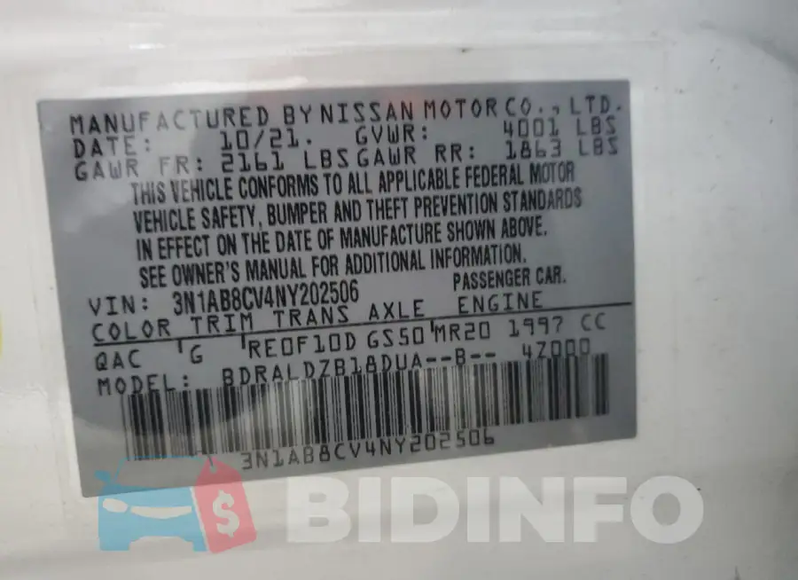 3N1AB8CV4NY202506 Photo# 12