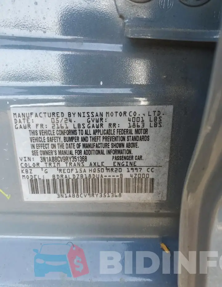 3N1AB8CV9RY351368 Photo# 13