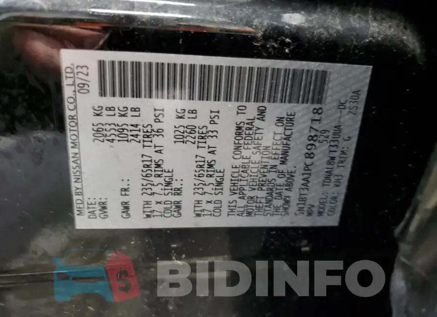 5N1BT3AA1PC898718 Photo# 13