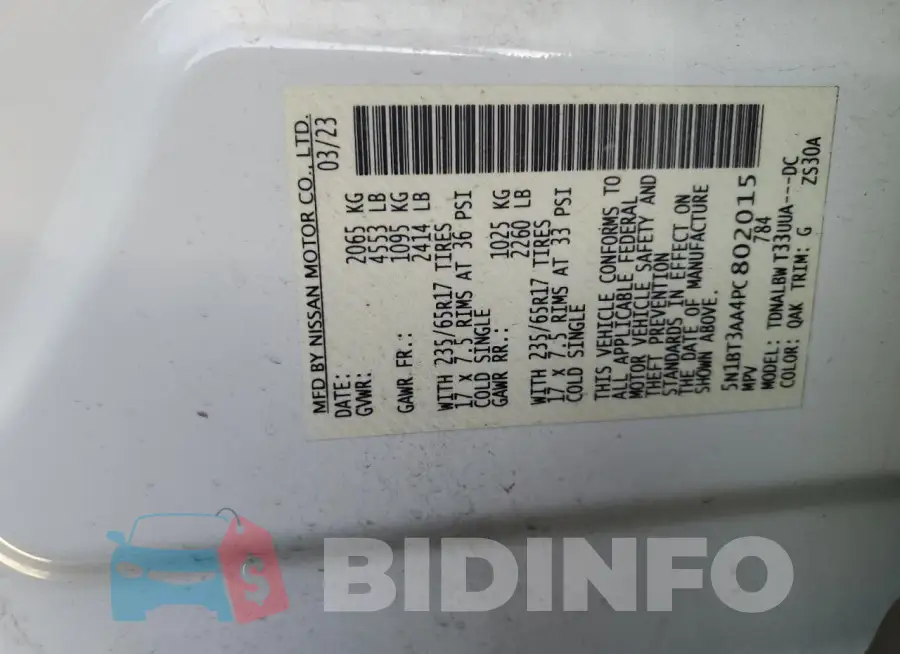 5N1BT3AA4PC802015 Photo# 12