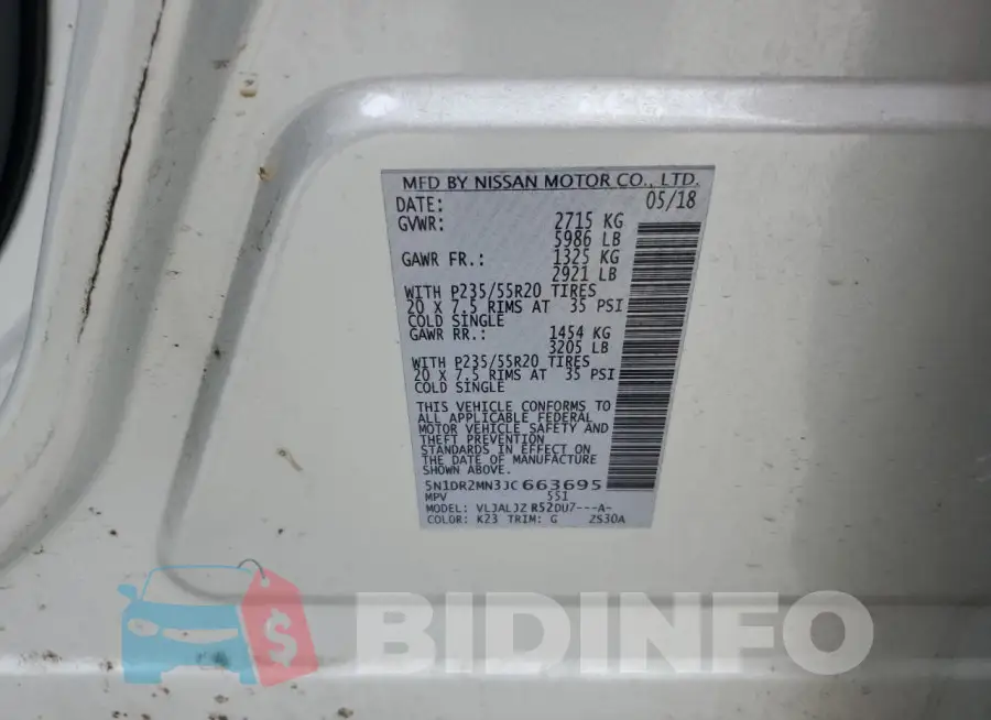 5N1DR2MN3JC663695 Photo# 12