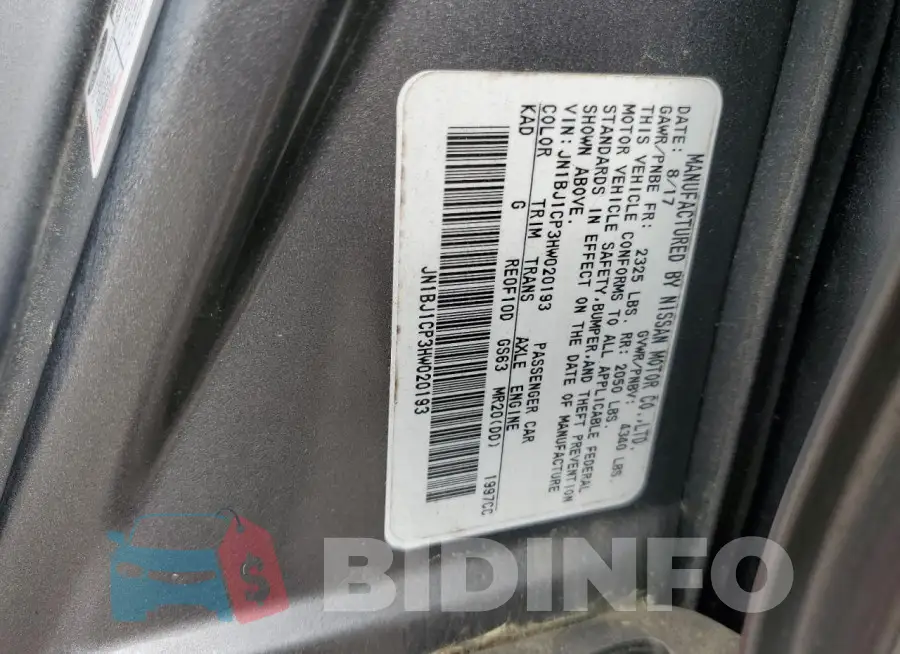JN1BJ1CP3HW020193 Photo# 13