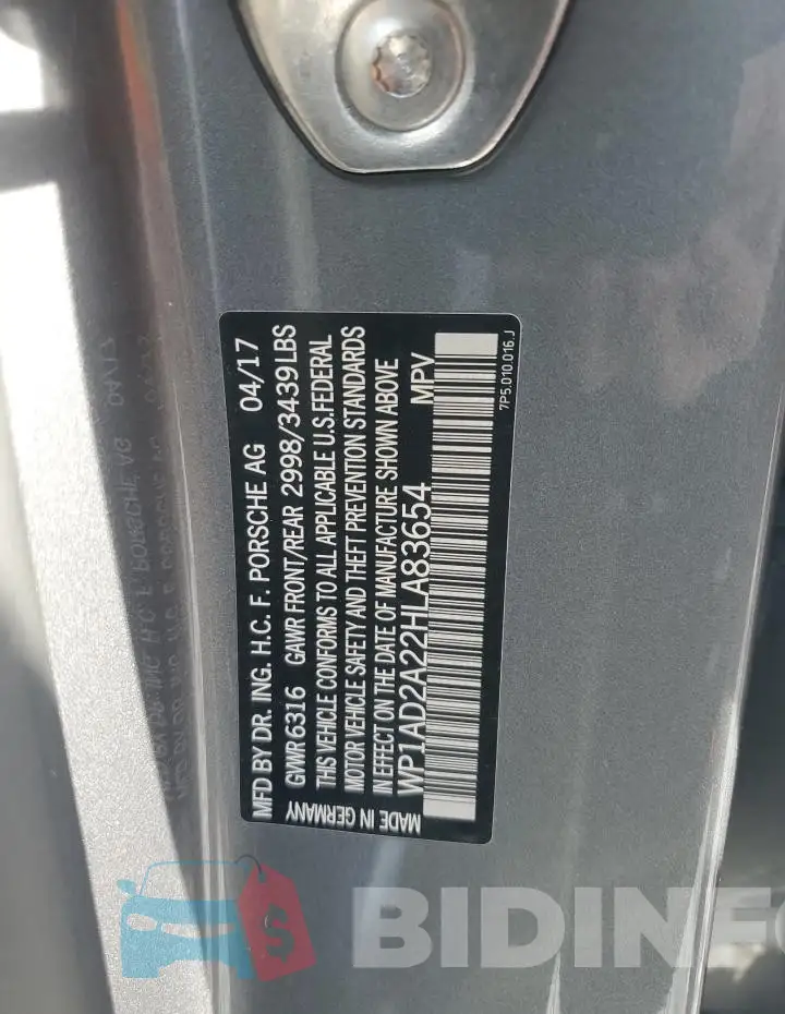 WP1AD2A22HLA83654 Photo# 13