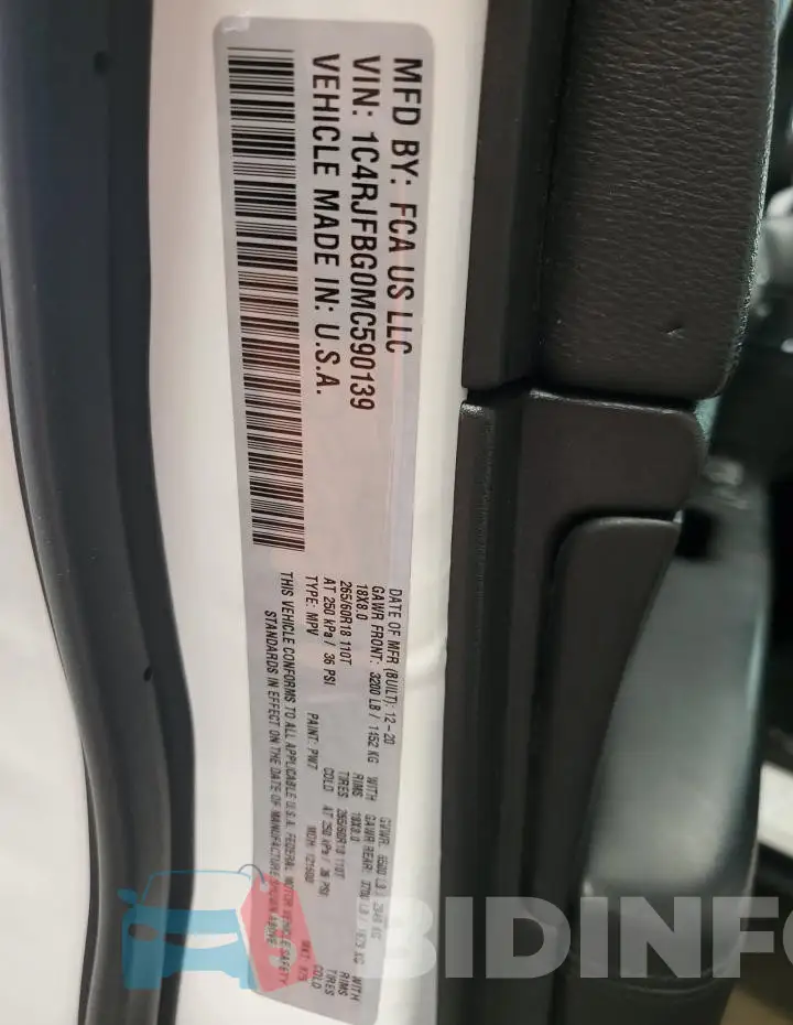 1C4RJFBG0MC590139 Photo# 13