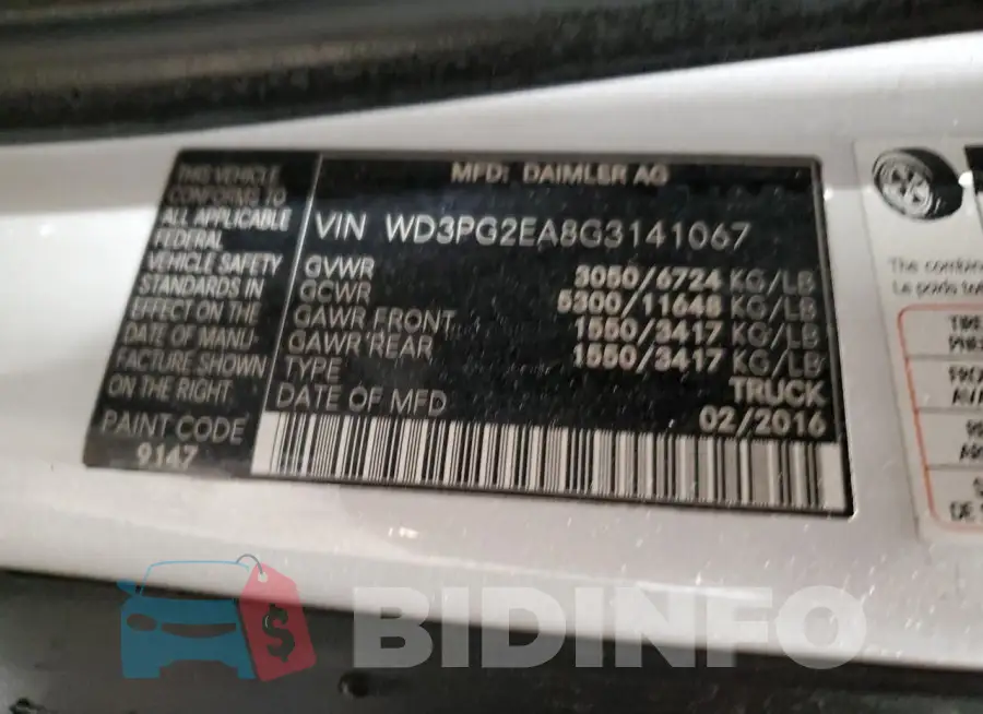 WD3PG2EA8G3141067 Photo# 12