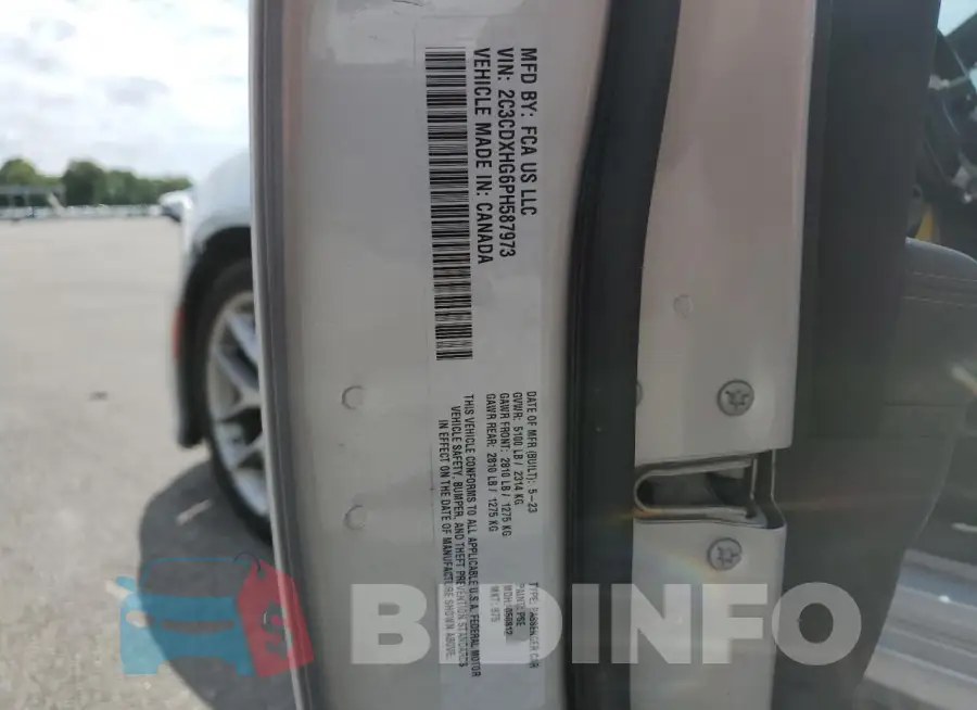 2C3CDXHG6PH587973 Photo# 12
