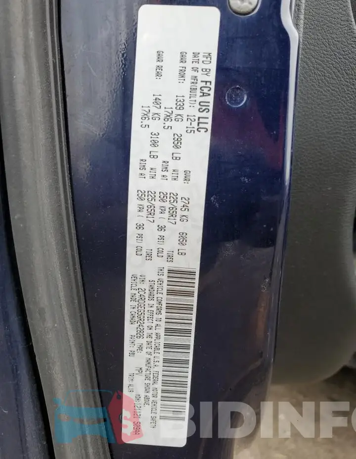 2C4RDGEG5GR242826 Photo# 13