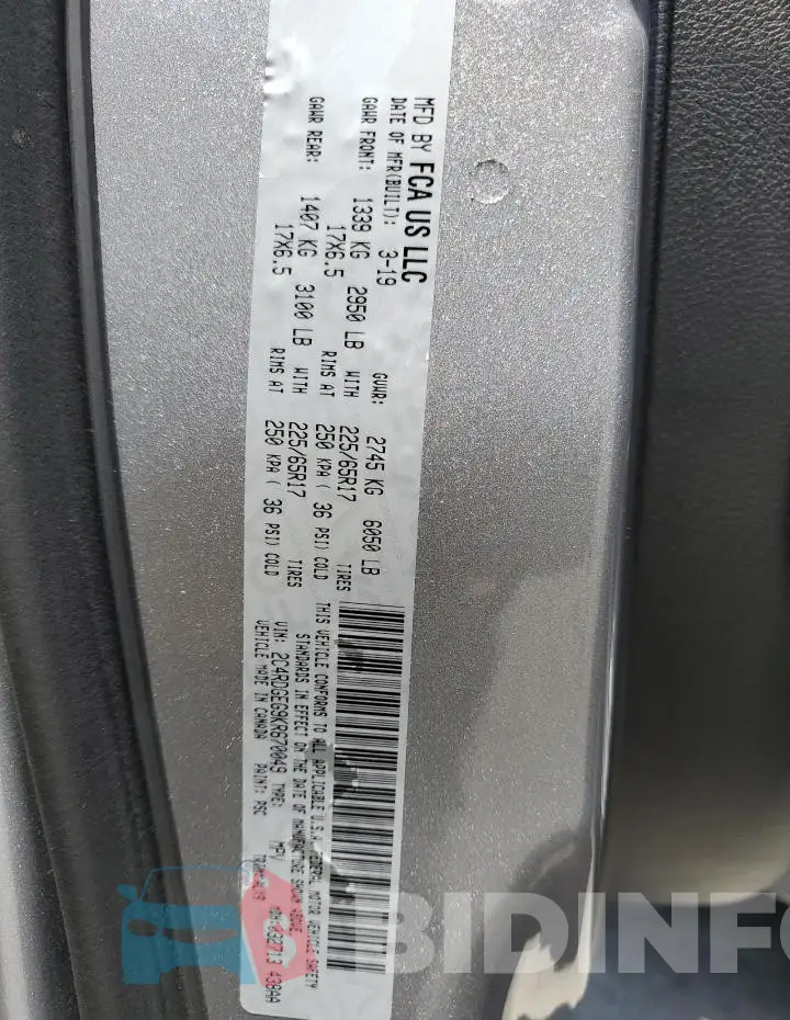 2C4RDGEG9KR670049 Photo# 14