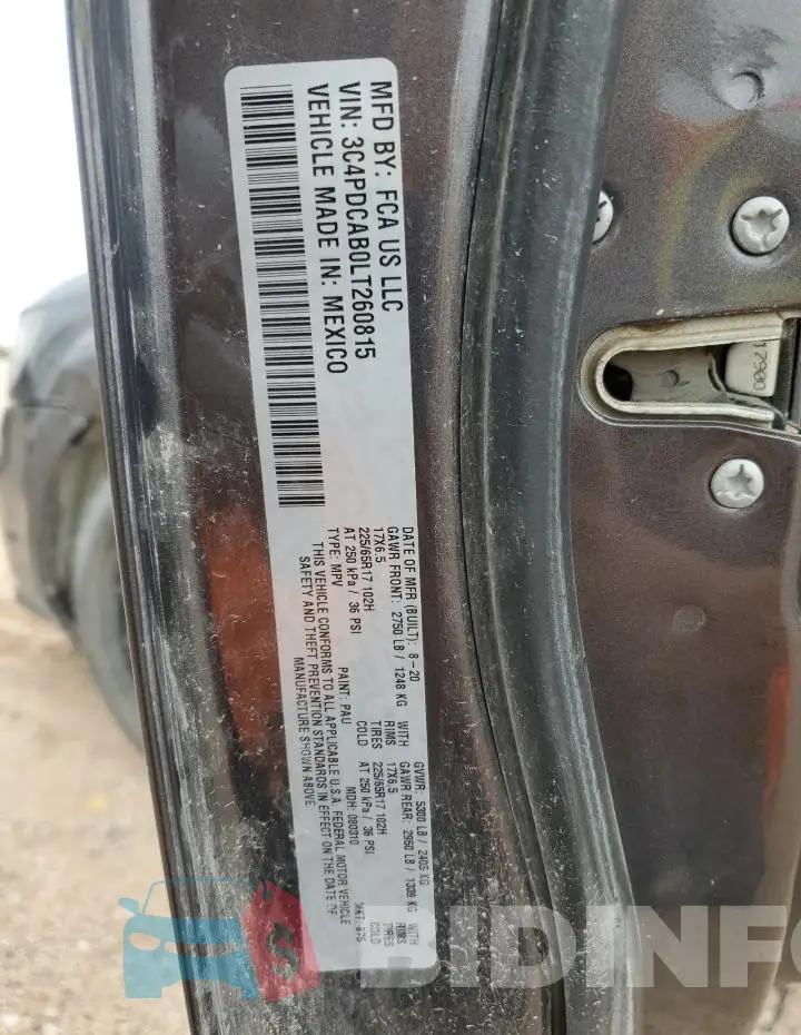3C4PDCAB0LT260815 Photo# 13