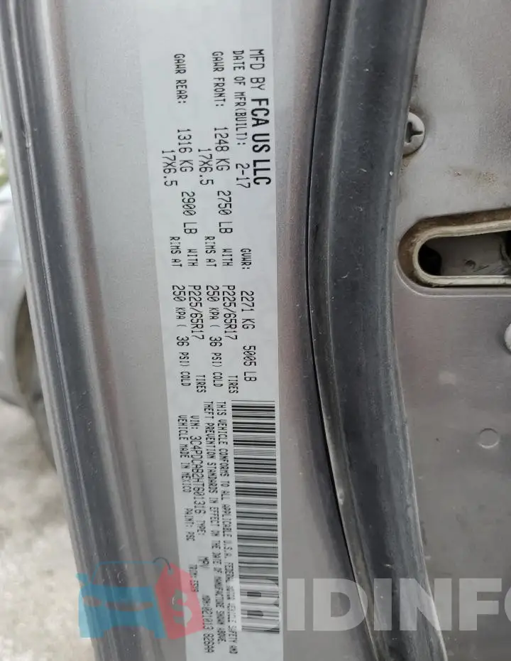 3C4PDCAB2HT601316 Photo# 13