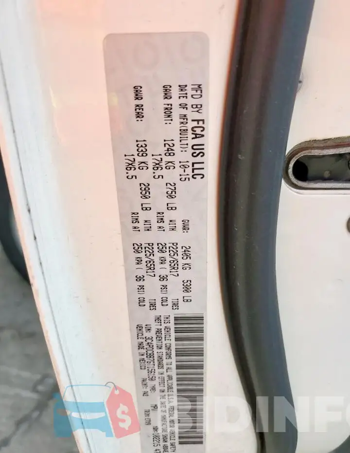 3C4PDCBB7GT156150 Photo# 13
