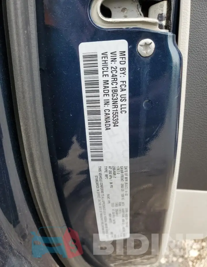2C4RC1BG3NR155394 Photo# 13