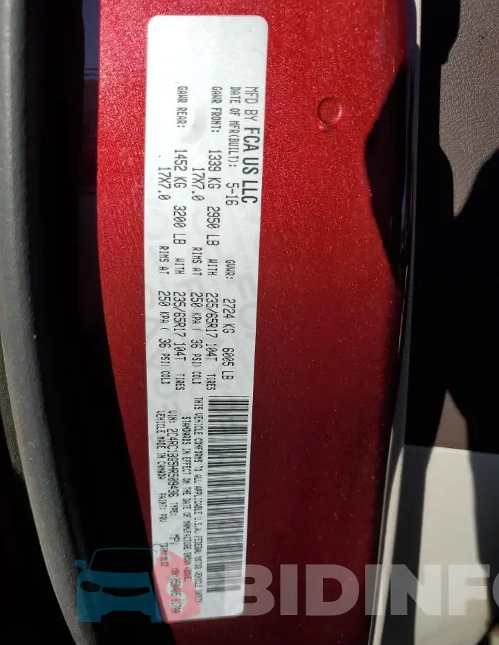 2C4RC1BG5HR509436 Photo# 13