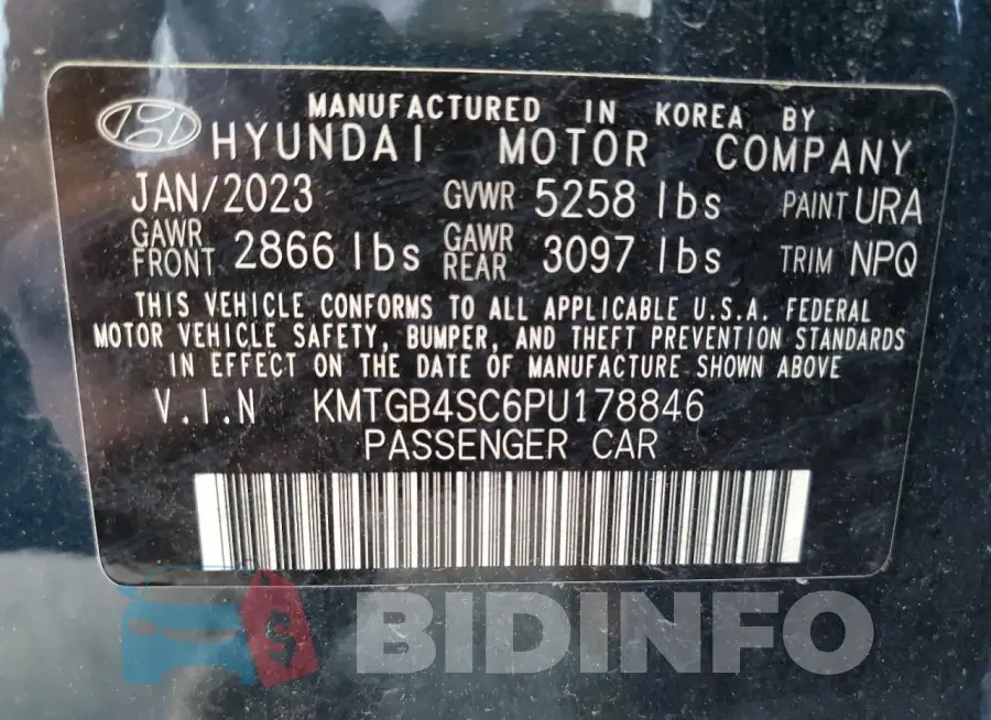 KMTGB4SC6PU178846 Photo# 13