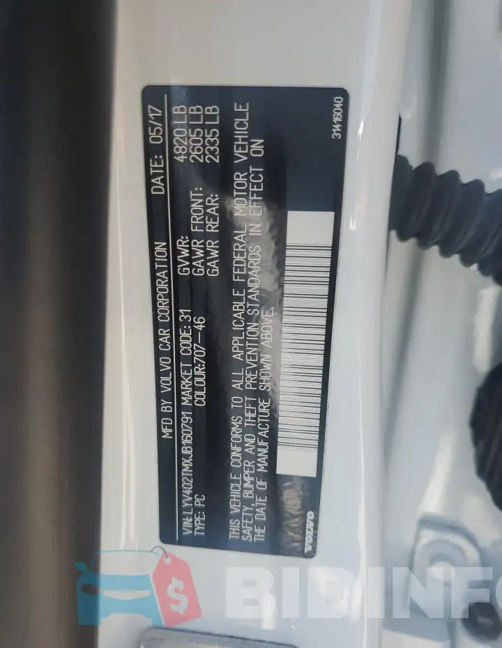 LYV402TMXJB160791 Photo# 12