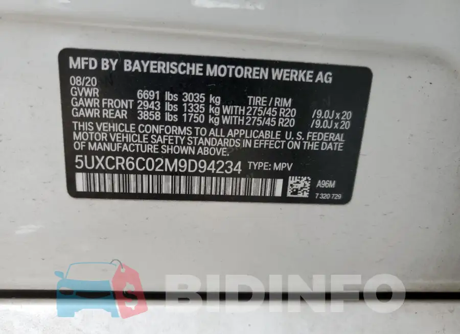 5UXCR6C02M9D94234 Photo# 13