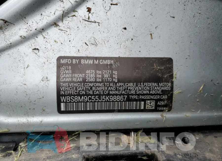 WBS8M9C55J5K98867 Photo# 12