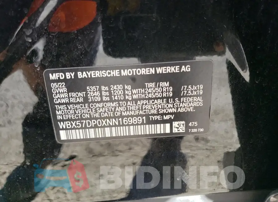 WBX57DP0XNN169891 Photo# 13