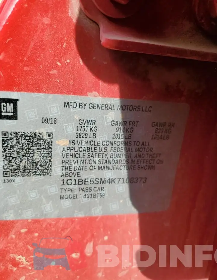 1G1BE5SM4K7108373 Photo# 12