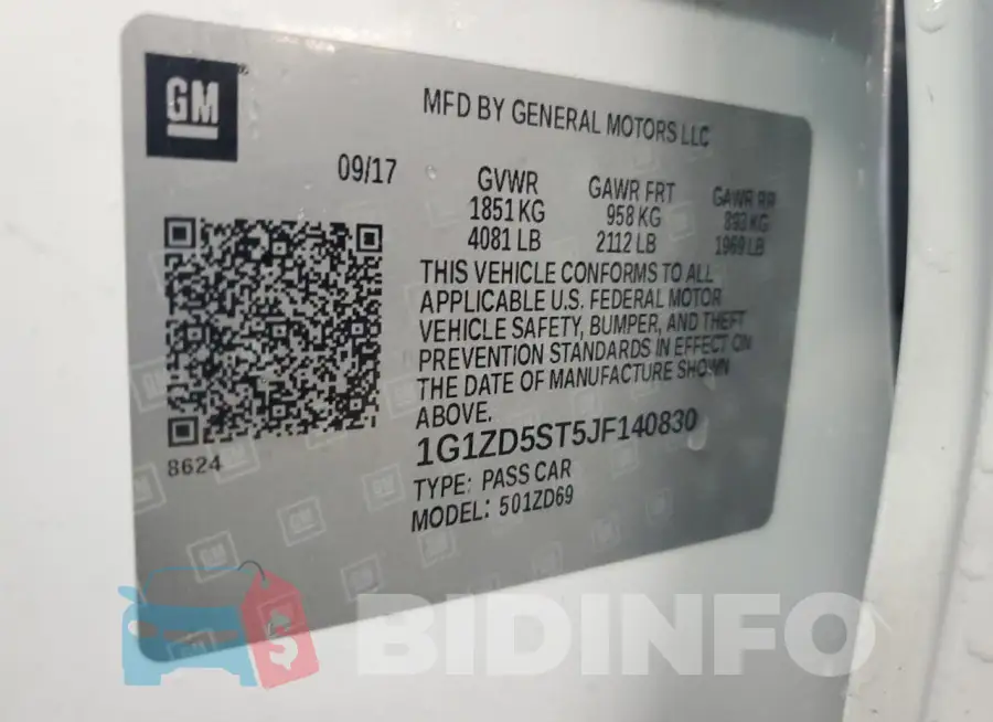 1G1ZD5ST5JF140830 Photo# 12