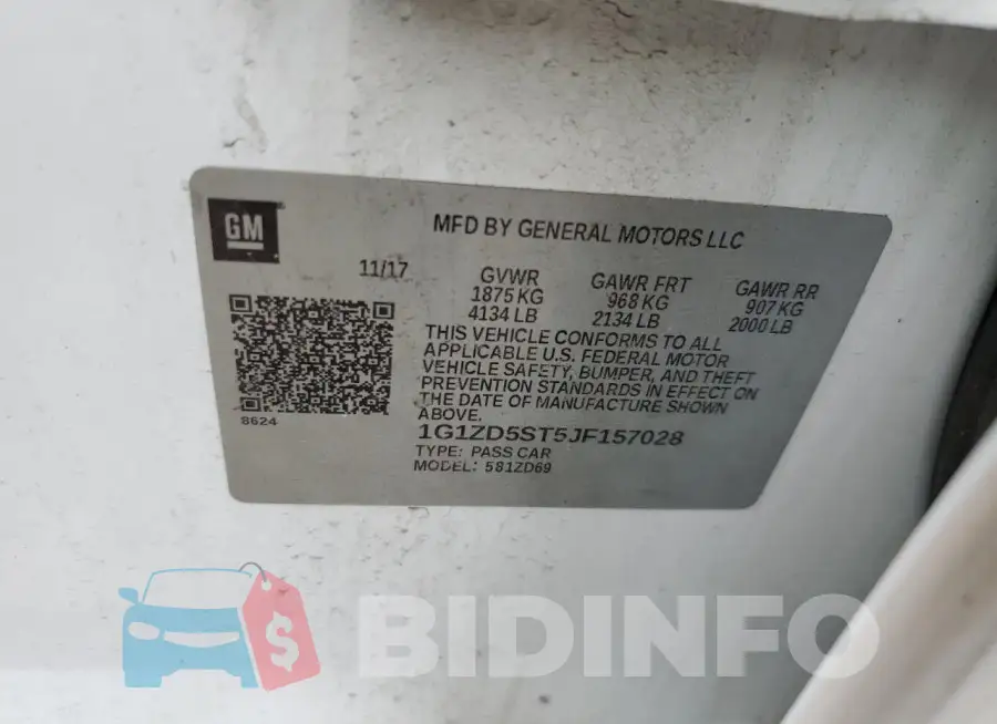 1G1ZD5ST5JF157028 Photo# 12
