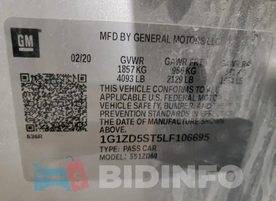 1G1ZD5ST5LF106695 Photo# 13