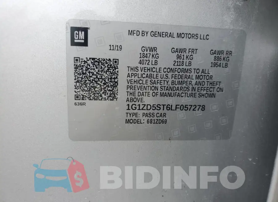 1G1ZD5ST6LF057278 Photo# 13