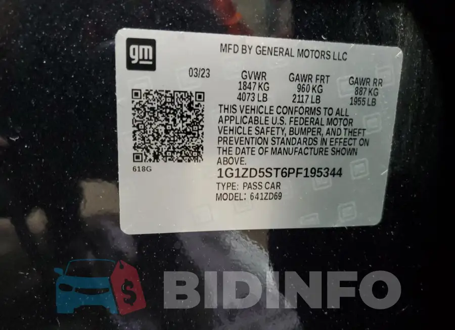 1G1ZD5ST6PF195344 Photo# 12